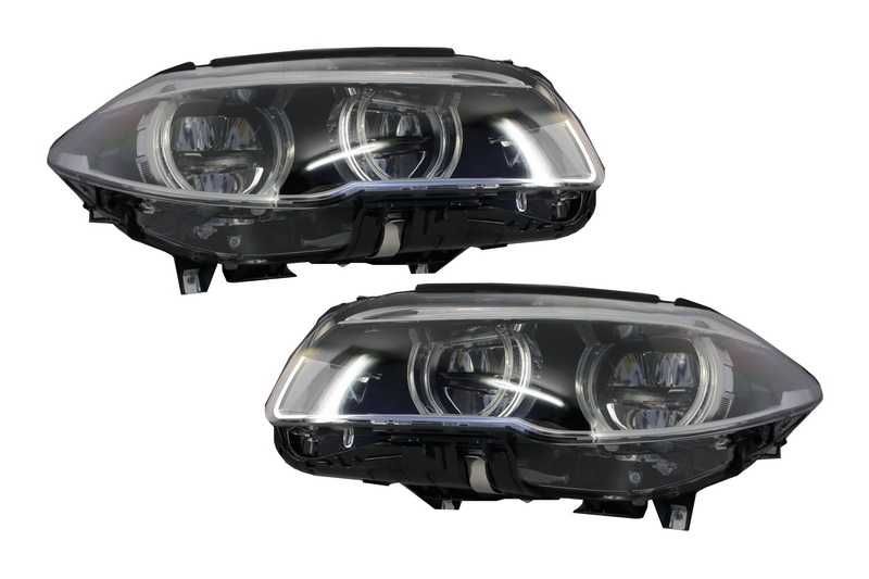 Фарове Full LED за BMW Серия 5 F10 F11 2011/2013 с ангелски очи  А295