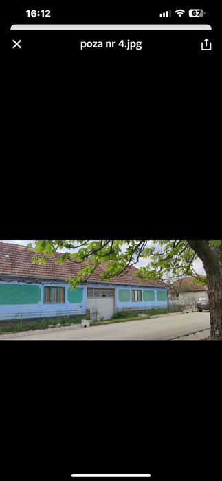 casa de vanzare cu teren la tara sat Hodisel