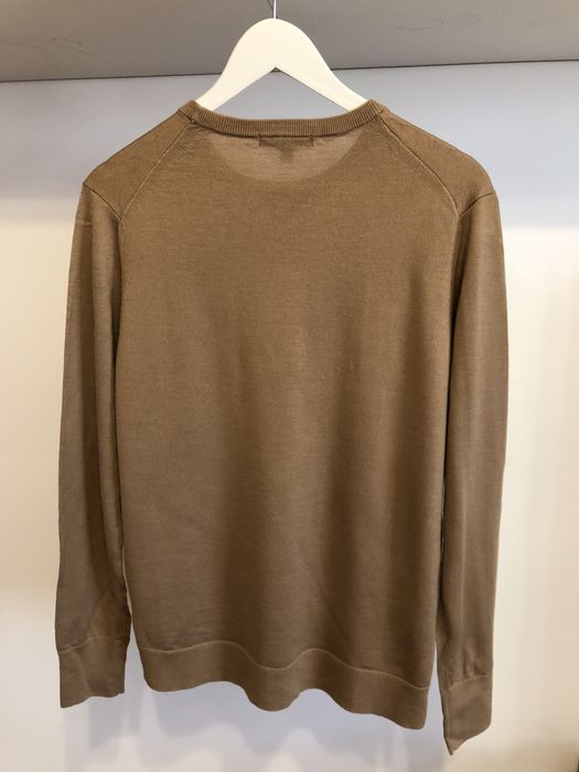 Pulover bej Uniqlo, marimea XL, lana 100%