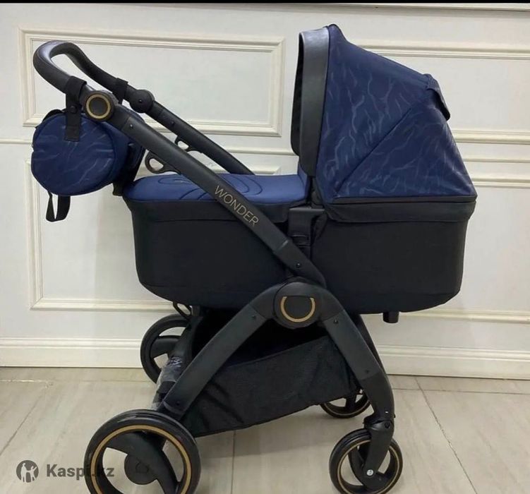 Коляска  2 в 1 универсальная skillmax wonder синяя