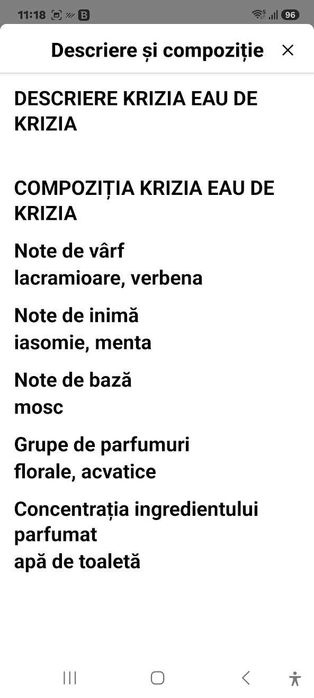 Parfum Eau de Krizia