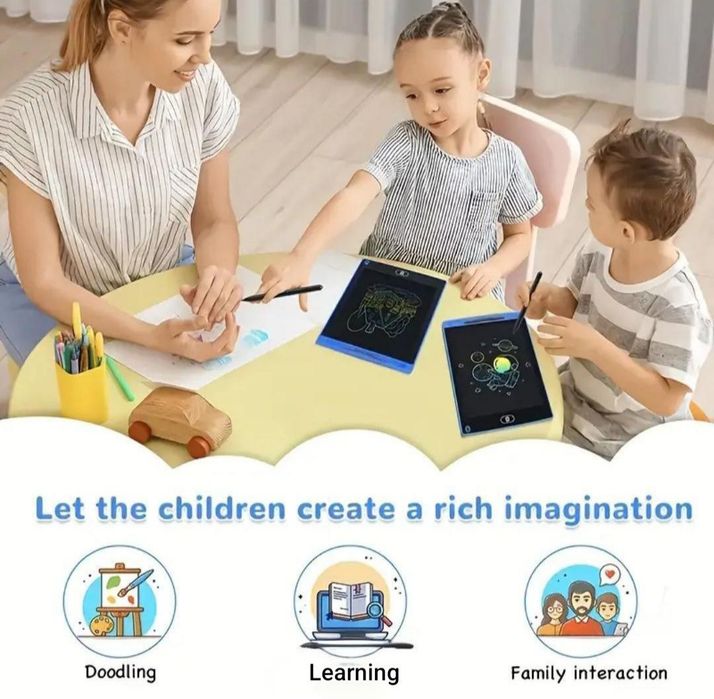 Черен LCD Таблет 8.5" – Спести хартия и пиши със стил!