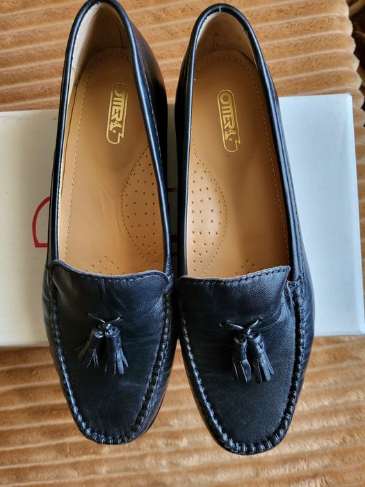 Pantofi mocasini din piele nr 38