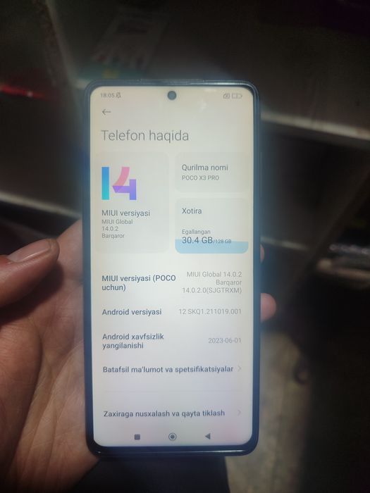 poco x3 pro sotiladi