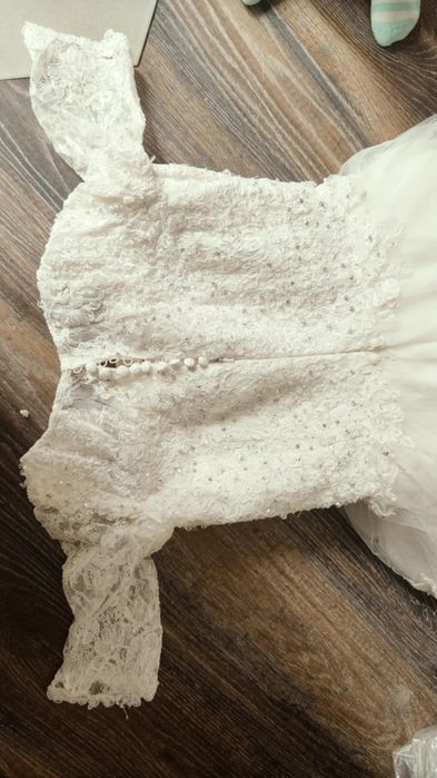 Rochie mireasa ivory, cu trena