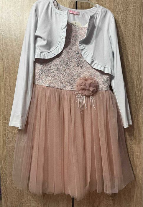 Официална рокля с болеро номер 134 за момиче