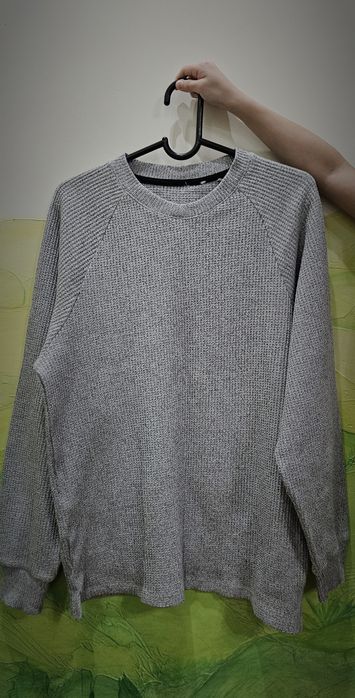 Свитер оверсайз вязанный удлиненный