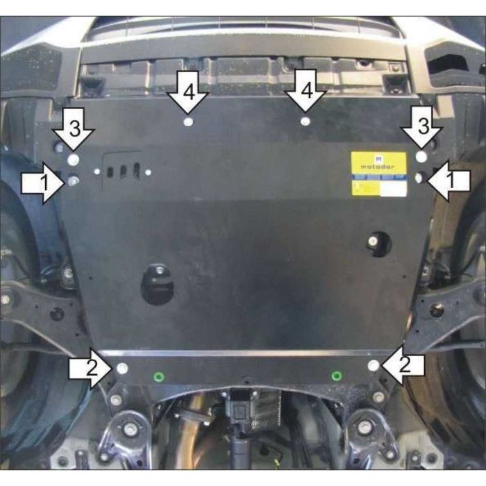 Защита двигателя и КПП  Toyota Highlander 2007/14  Lexus RX 2008/16
