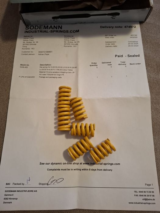 Arcuri oala/ambreiaj BMW k1200r/s/gt