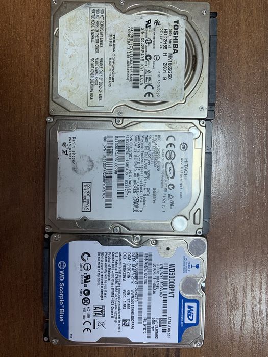 Продам Жесткие диски (HDD 2.5”)