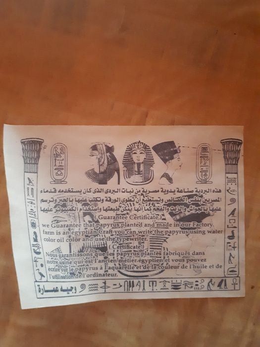 Papirus original din EGIPT