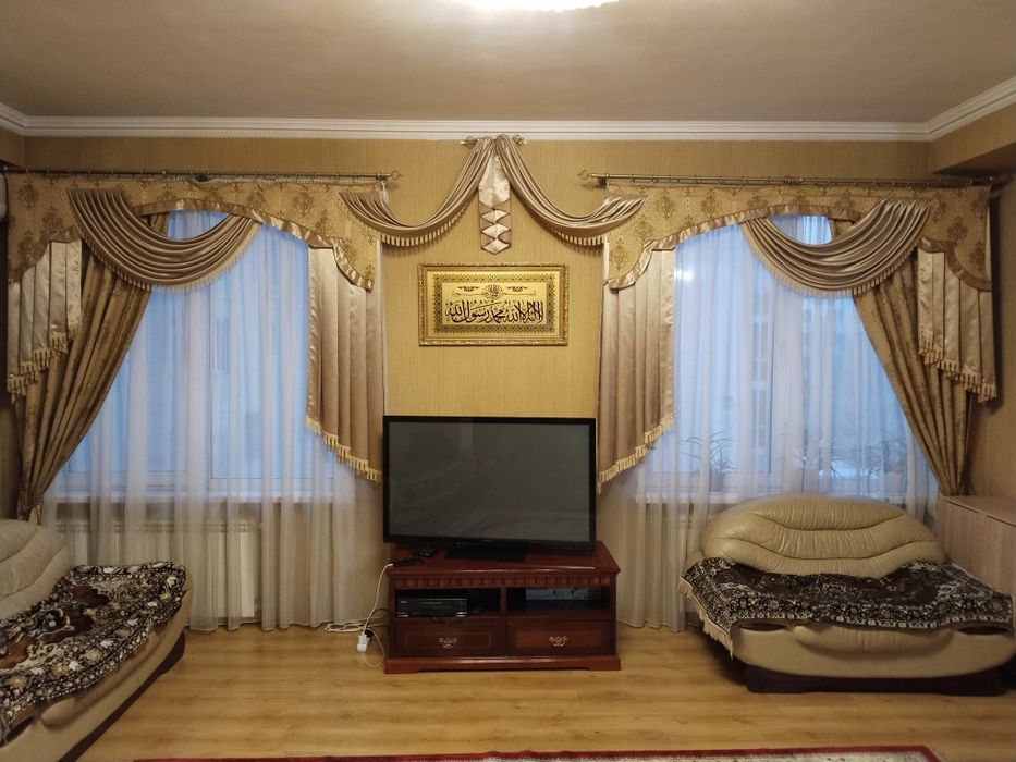 Шторы и тюль разные