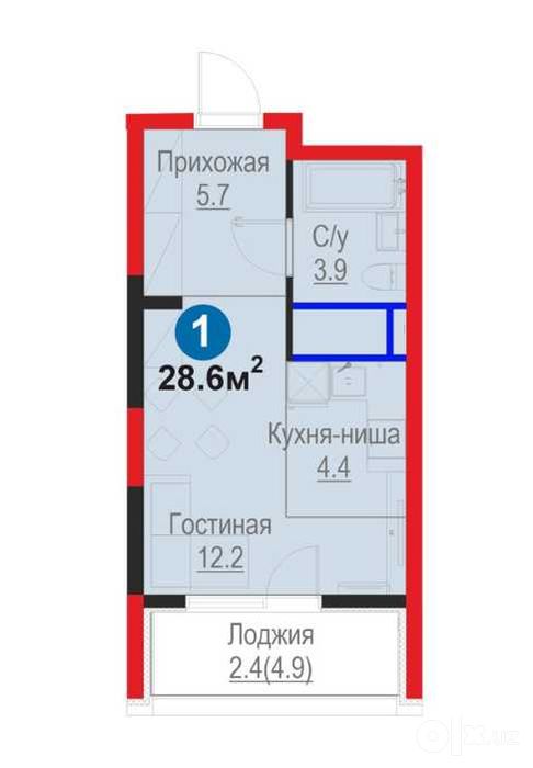 Продается квартира в новостройке (А)
