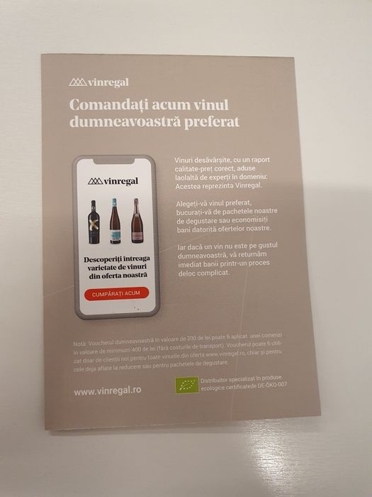 Voucher de 200 de lei VinRegal