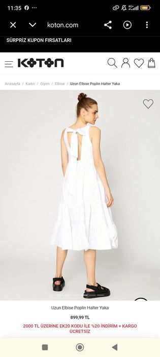 Платье летнее Котон, новое, хлопок