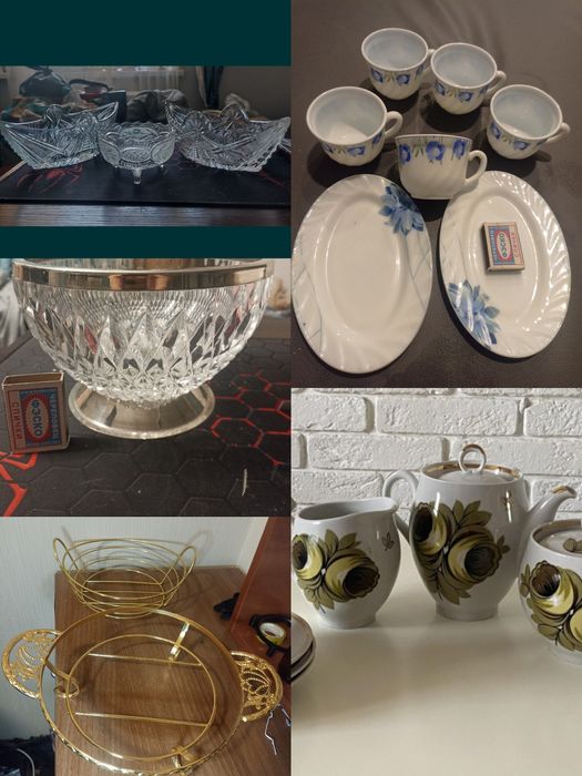 Тарелки 50 штук, хрусталь  Юг