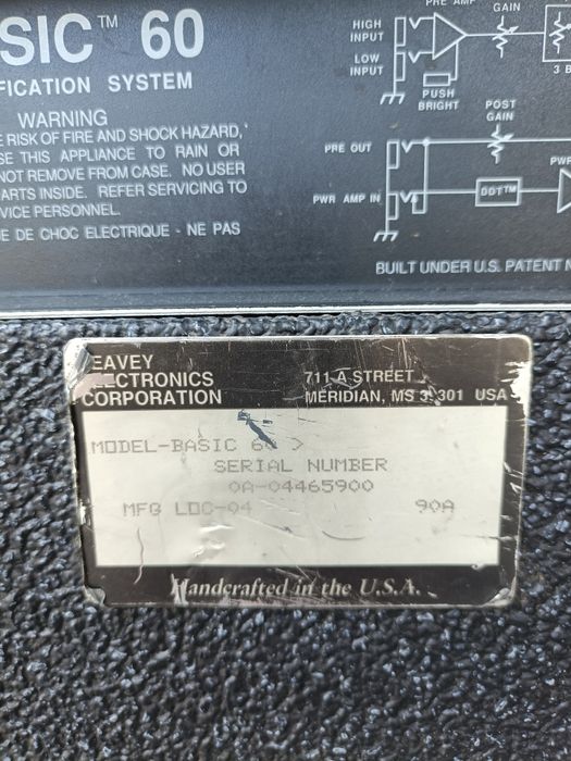 Combo chitară Peavey Basic 60 made in U.S.A