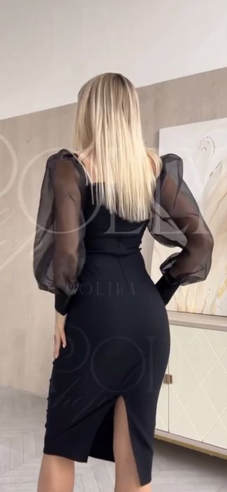 Чёрное вечернее платье