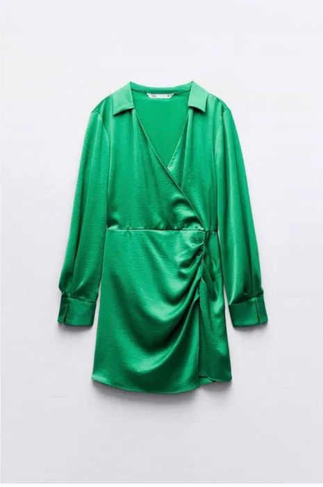 Рокля от сатен ZARA