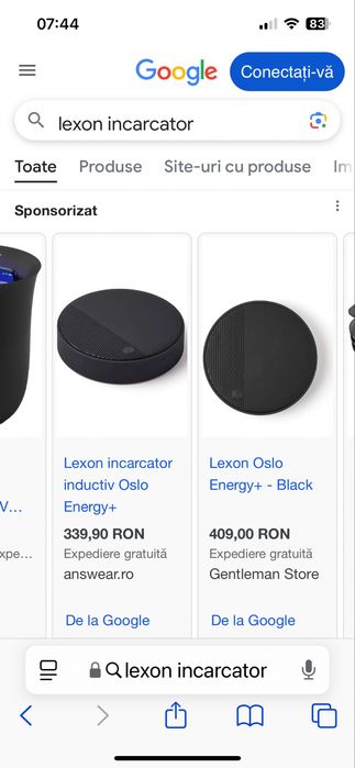 Lexon incarcator inductiv cu difuzor si microfon