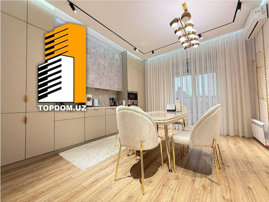 ЖК NRG Oybek | 2-комнатная 80 м² | ул. Нукус ор-р кафе Бенедикт