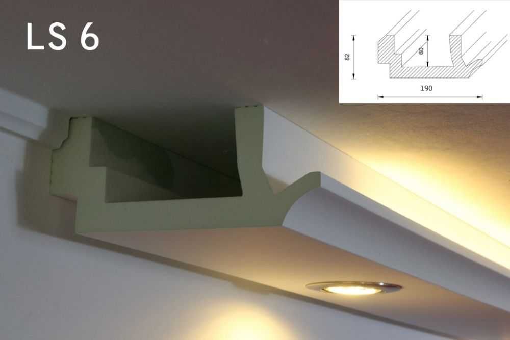 Scafa decorativa banda led spot scafe decorative polistiren model LS6