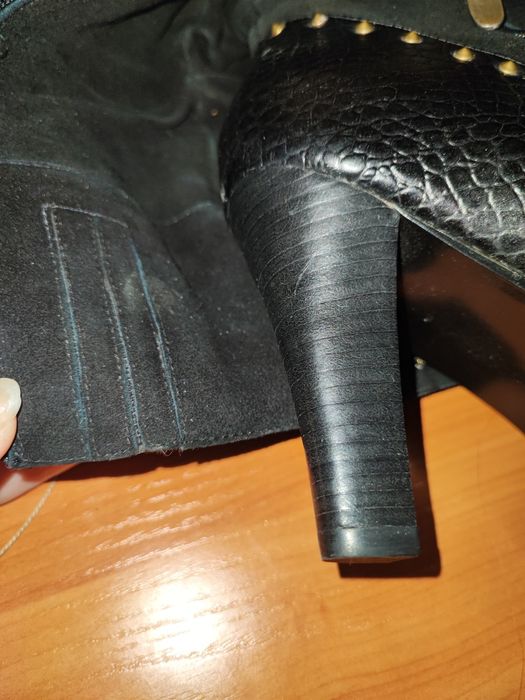 Сапоги 40р, зимние,замша