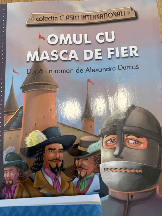 3 carti - Basme, Tarzan, Omul cu masca de fier