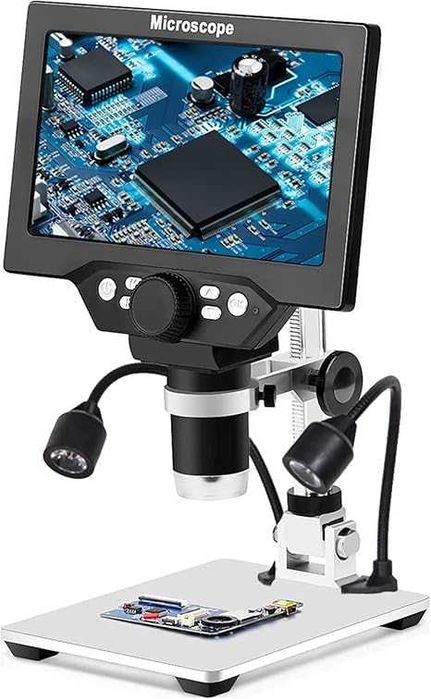 Цифровой микроскоп с LCD экраном 7 дюймов (1–1200X)