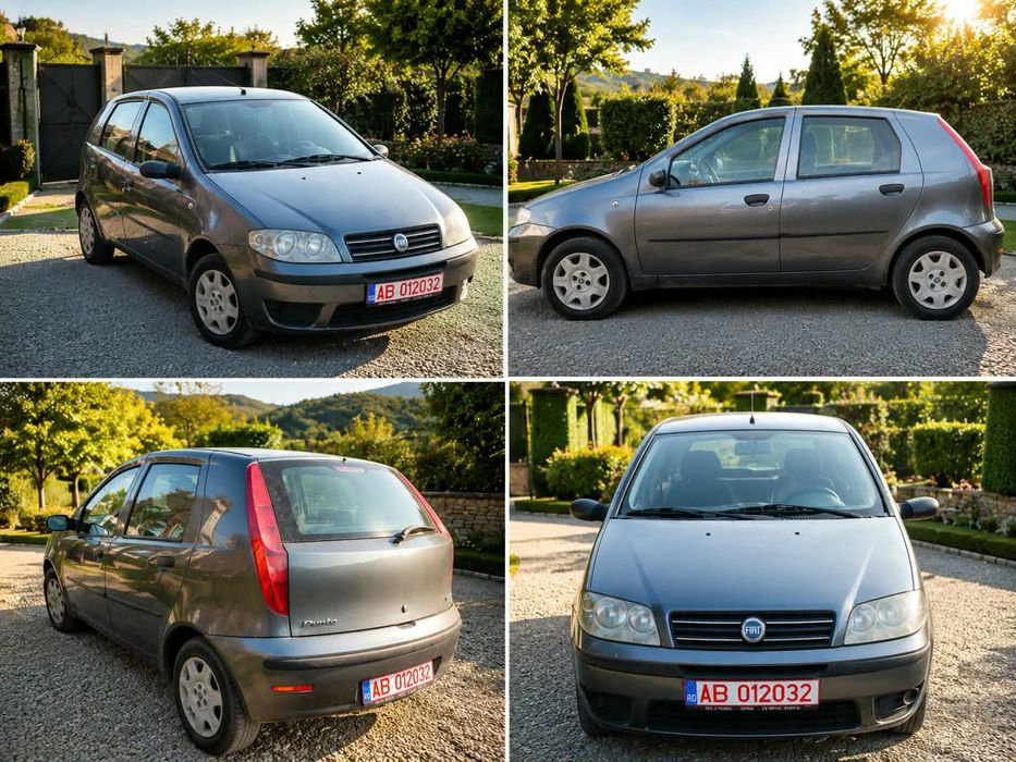 Fiat Punto 1.3 Multijet Diesel 2005 – Germania, Climă, Consum 3,5L, Nr. Roșii + RCA 2,5 Luni