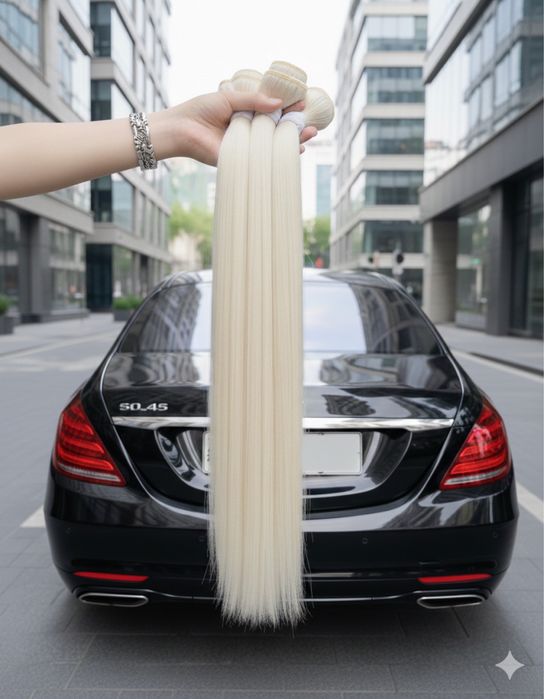 100%естествена славянска коса по поръчка