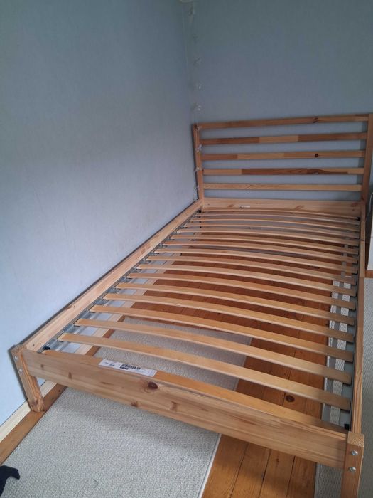 TARVA дървено легло, закупено от IKEA, 200×120cm, персон и половина, с включена подматрачна рамка LUROY