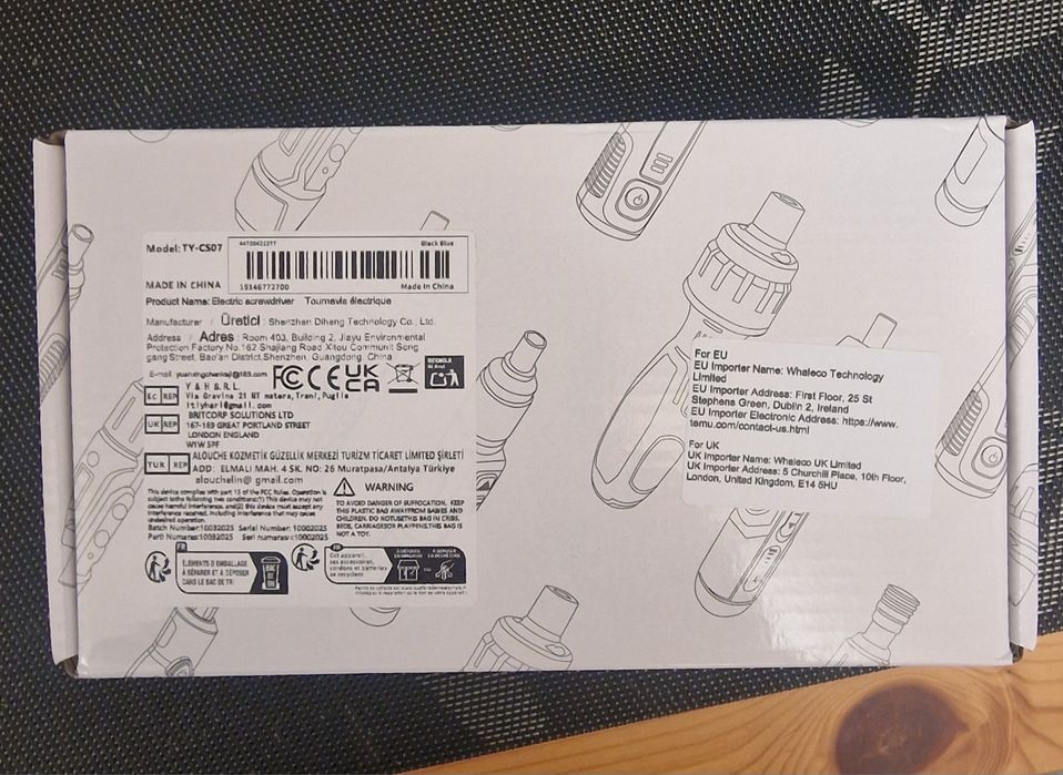 Ел. отвертка презареждаща се с 4 степени