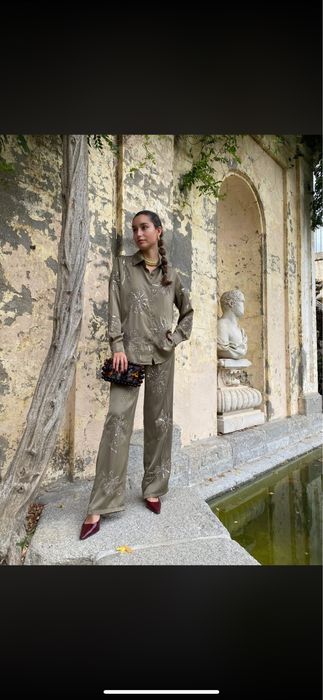 Маслинено зелен сет