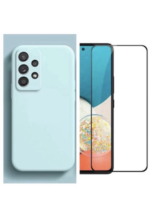 Husa Camera Safe Alcan si Folie Sticla 22D Samsung A13/A15/A33/A34/A36