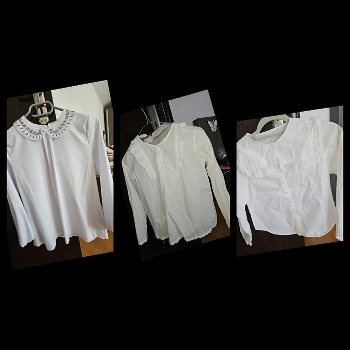 Vând camasa scoala fata, 10-11-12 ani, 146-152, ca noi