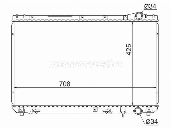 Радиатор  Toyota Camry