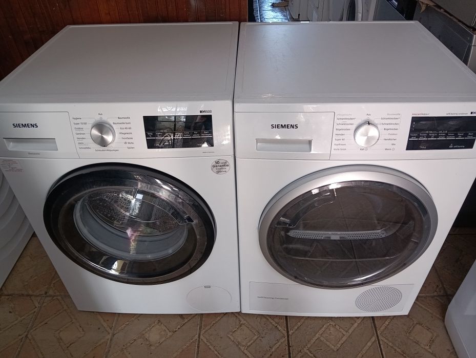 Комплект пералня и сушилня с термопомпа Сименс Siemens IQ 500 A+++ 8кг