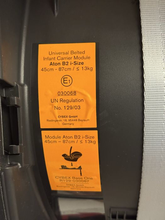 Scoica auto Cybex Silver ATON B2 I-SIZE Dynamic Red