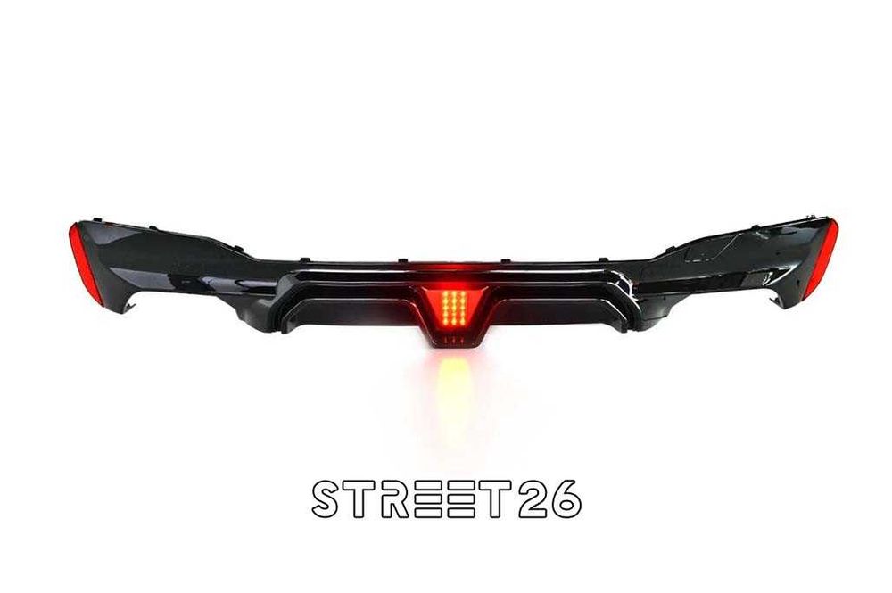 Difuzor Bara Spate cu LED Rosu BMW Seria 5 G30 G31 (17-23) M5 Design