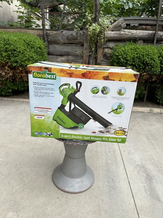 Духалка 3 в 1 с прахосмукачка и дробилка Florabest FLS 3000 B3, 3000 W, 45L