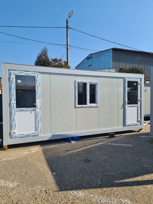 Container vitrina, birou, vestiar, grup sanitar, magazie, dormitor