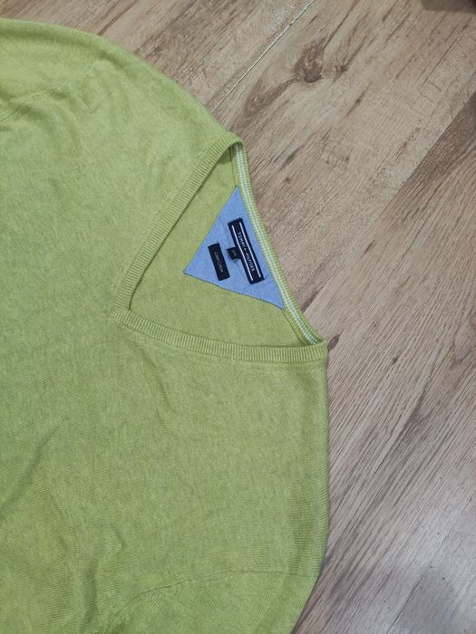 Pulover din in și bumbac Tommy Hilfiger mărimea XXL