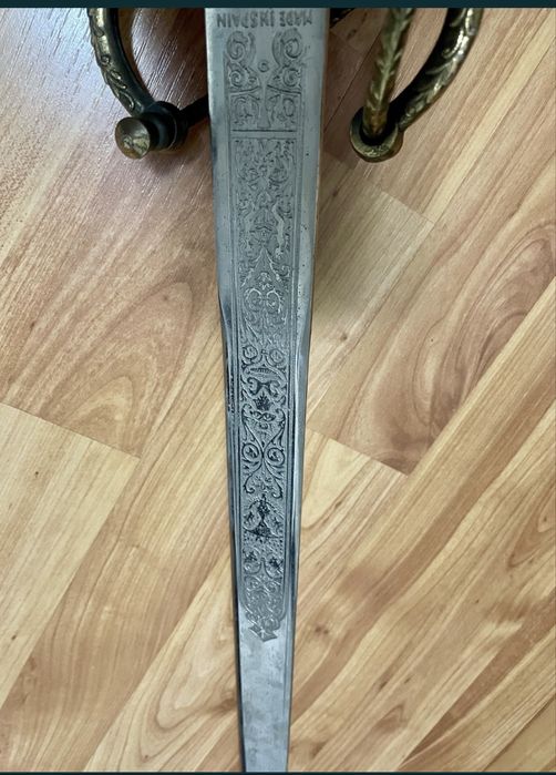 Vand sabie veche spaniola incrustata lungime totala cu maner 104cm