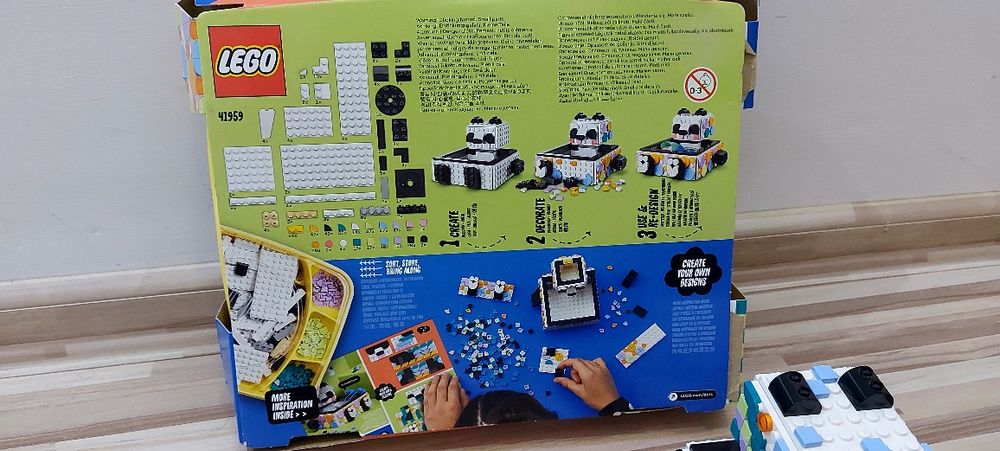 Lego Dots Cute Panda Лего органайзер Панда