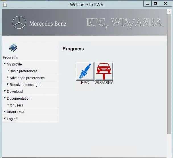 Mercedes-Benz EPC WIS/ASRA Workshop Manual 2022