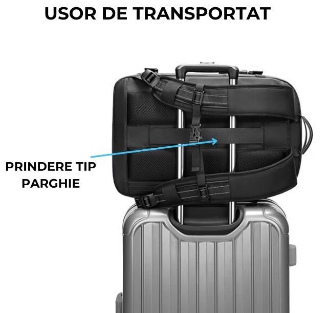 Rucsac de calatorie cu Vacuum, Bagaj de mana, Extensibil, 49*32*15 cm