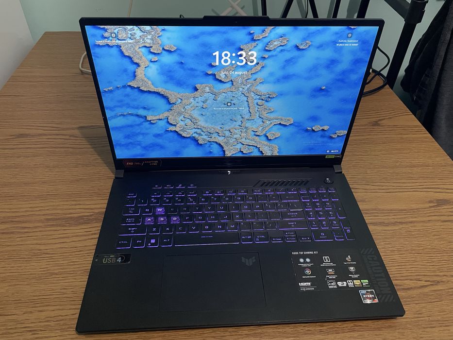 ASUS TUF GAMING 17” Ryzen 7445HS RTX 4050 (schimb cu PC)