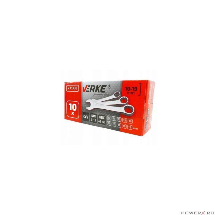 Set chei combinate 10 bucati 10-19mm Verke