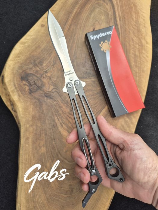 Сгъваем нож пеперуда Spyderco SpyderFly Butterfly B01P